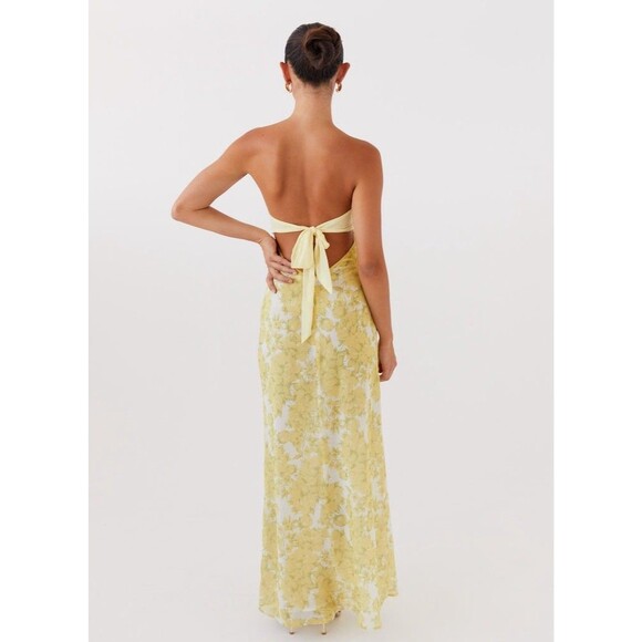 Peppermayo Exclusive Tropicana Maxi Dress Daffodil Yellow Size 8 NWOT - Picture 6 of 11
